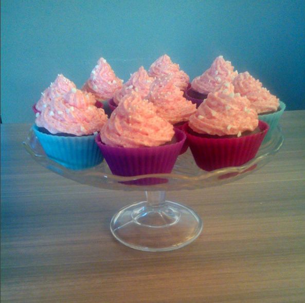 Vanilkovo malinové cupcaky