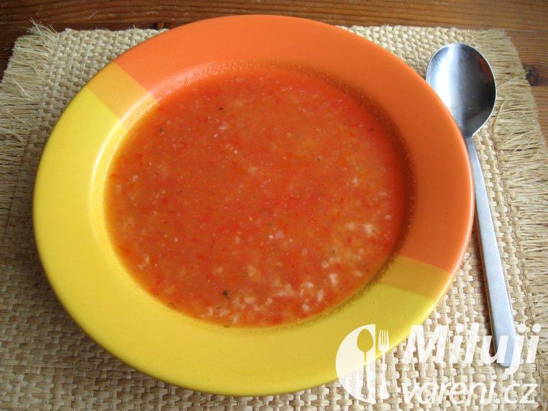 Rajčatová polévka mixovaná