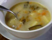 Bramborová polévka s houbami II