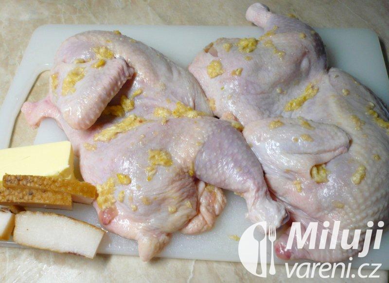 Kuře pečené na česneku