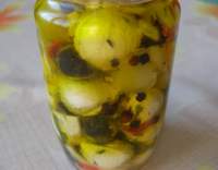 Nakládaná Mozzarella s olivami a chilli
